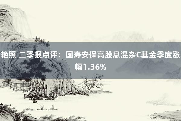 艳照 二季报点评：国寿安保高股息混杂C基金季度涨幅1.36%