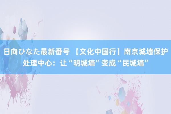 日向ひなた最新番号 【文化中国行】南京城墙保护处理中心：让“明城墙”变成“民城墙”