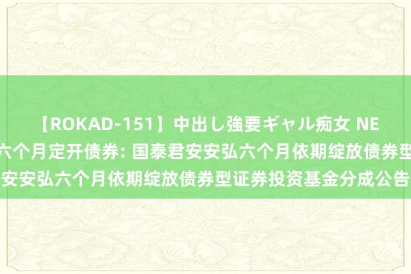 【ROKAD-151】中出し強要ギャル痴女 NEO 4時間 国泰君安安弘六个月定开债券: 国泰君安安弘六个月依期绽放债券型证券投资基金分成公告