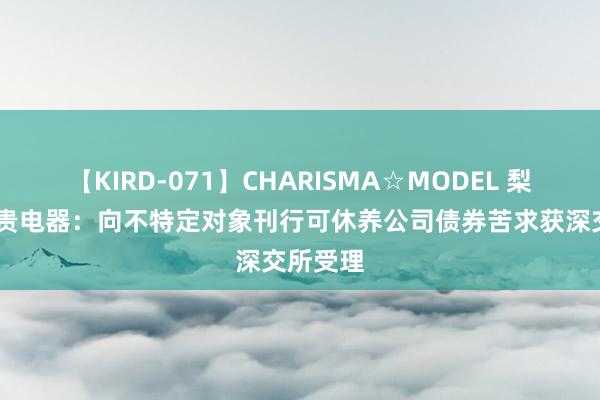 【KIRD-071】CHARISMA☆MODEL 梨々花 永贵电器：向不特定对象刊行可休养公司债券苦求获深交所受理