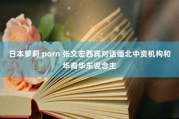 日本萝莉 porn 张文宏西宾对话缅北中资机构和华裔华东说念主